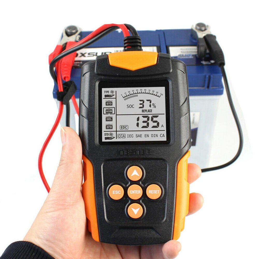 Car Battery Tester 12V 24V Gel AGM Wet Battery Analyzer Charging Diagnostic Test Tool