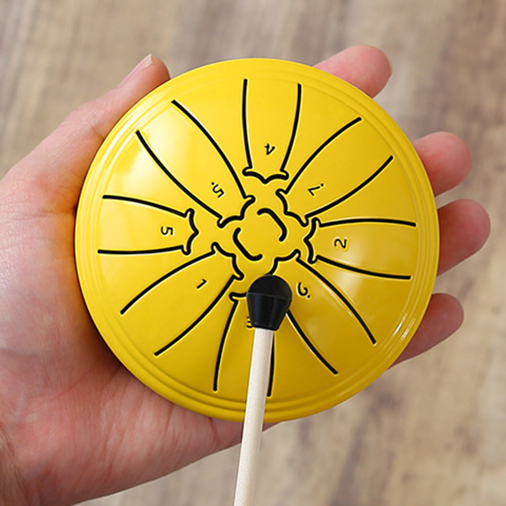 4 Inch Tongue Drum 8-Note Handpan Drum with Drumsticks and Music Book for Early Musical Education Zen Meditation Yellow