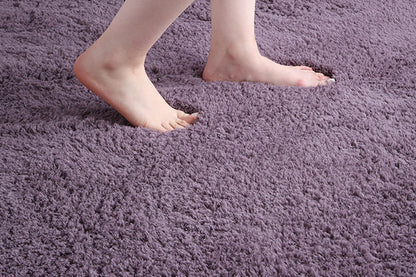 Soft Modern Indoor Large Shaggy Rug for Livingroom Bedroom Dorm Kids Room Home Decorative-Purple