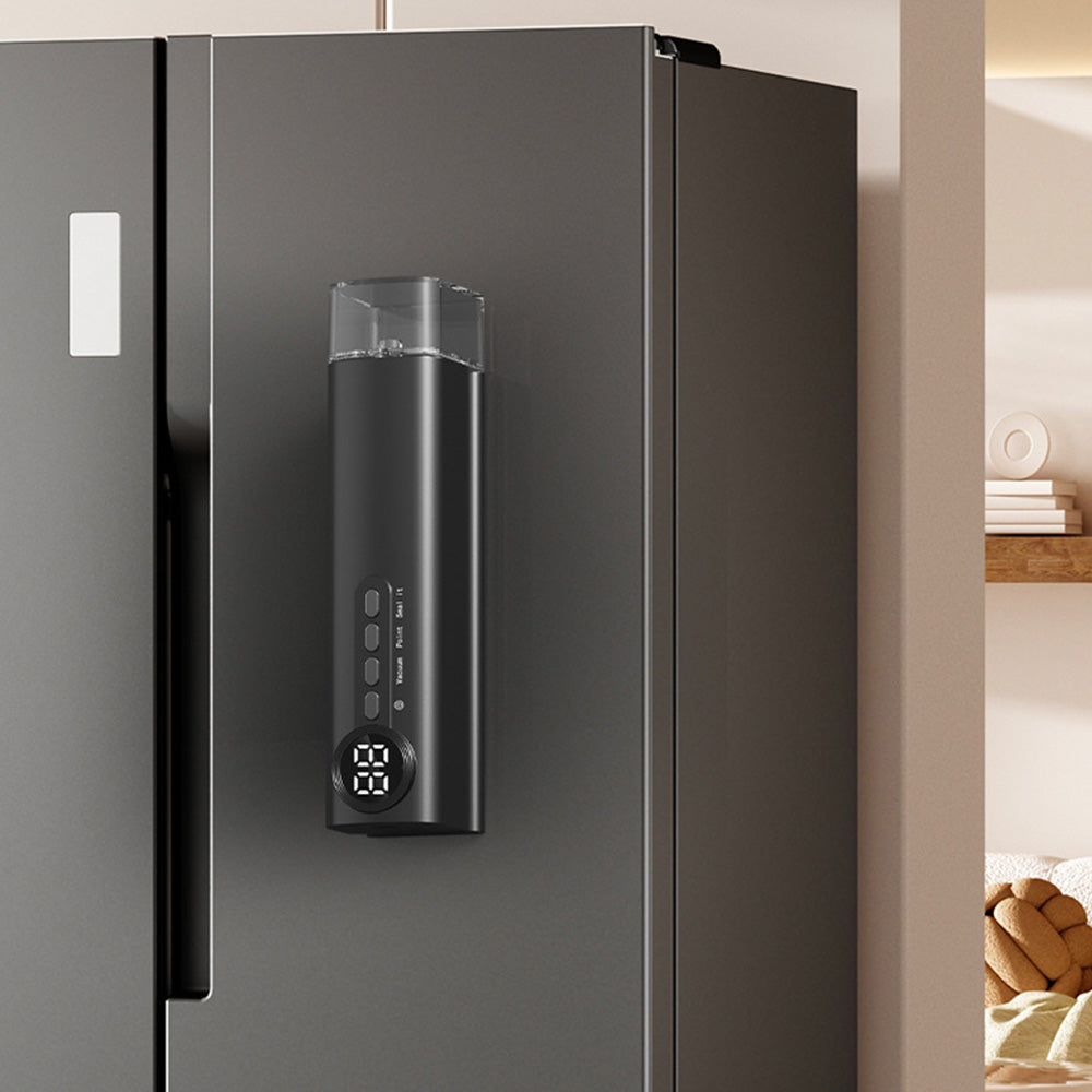 62kPa Strong Suction Wireless Portable Vacuum Sealer-Black