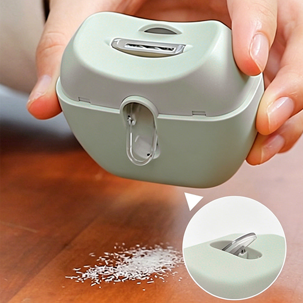 Electric Nail Clipper with LED Light - Green