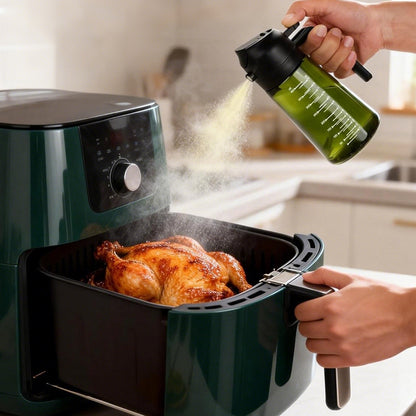 2Pcs Oil Sprayer Bottle for Cooking Olive Oil Dispenser Kitchen Gadgets-Green