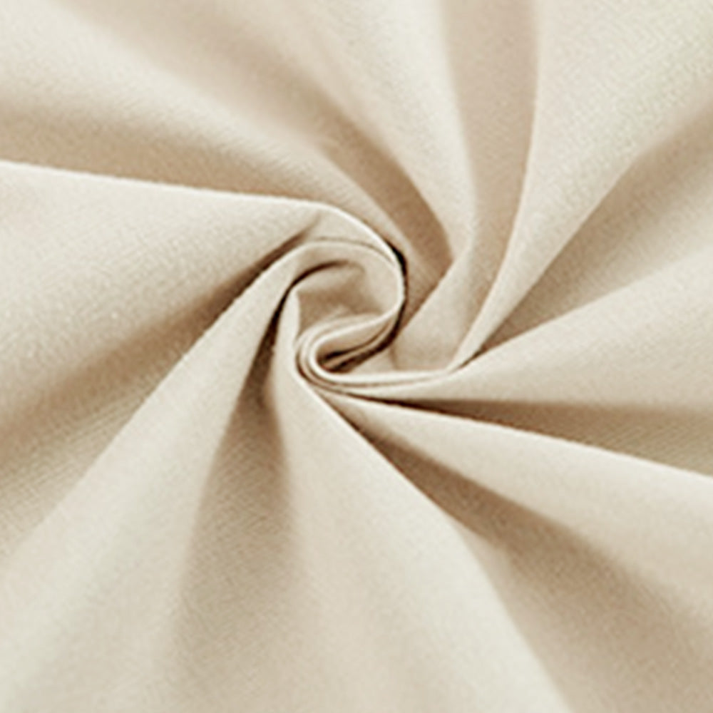 2 Pack 100 Percent Blackout Curtains with Black Liner-Beige