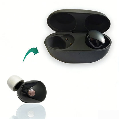 16 Pcs Memory Foam Ear Tips for Sony WF-1000XM6 XM5 XM4 Earbuds-Grey