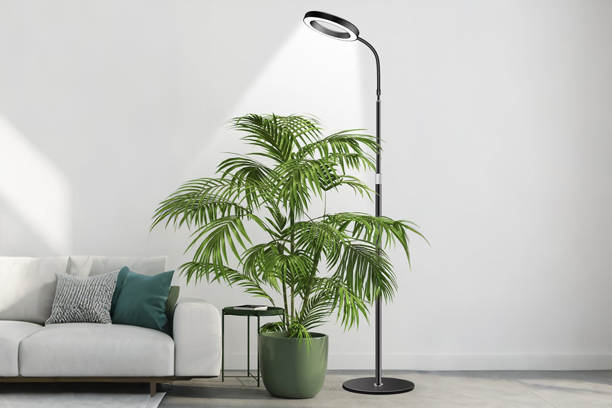 Floor Plant Grow Light Full Spectrum Tripod Stand - Black