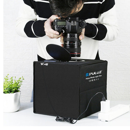 Foldable Photography LED Light Box with 6Pcs Background Cloths Portable Light Adjustable Photography Props