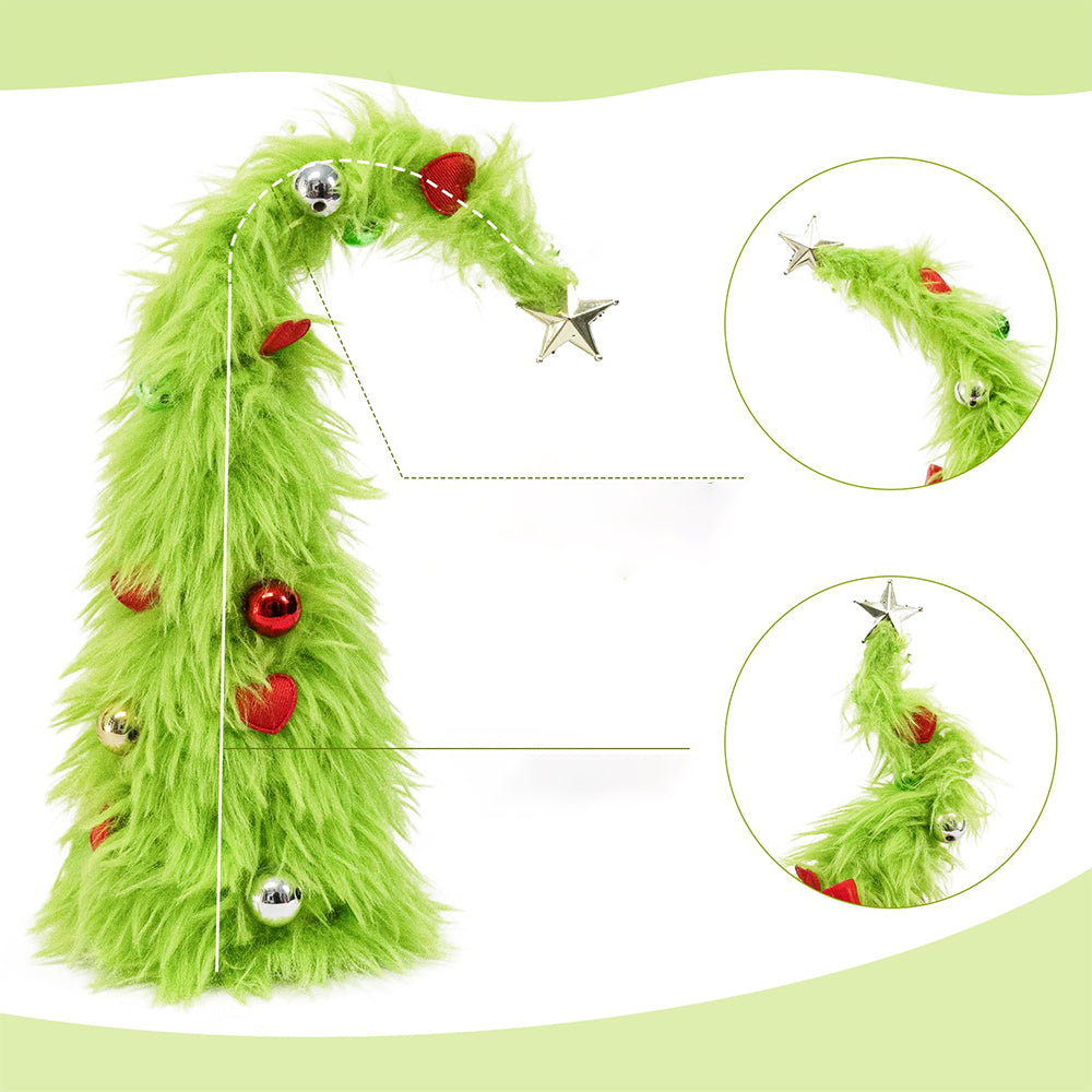 Bendable Desktop Christmas Tree with Lights and Mini Ladder -Star