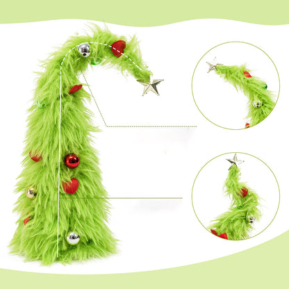Bendable Desktop Christmas Tree with Lights and Mini Ladder -Star