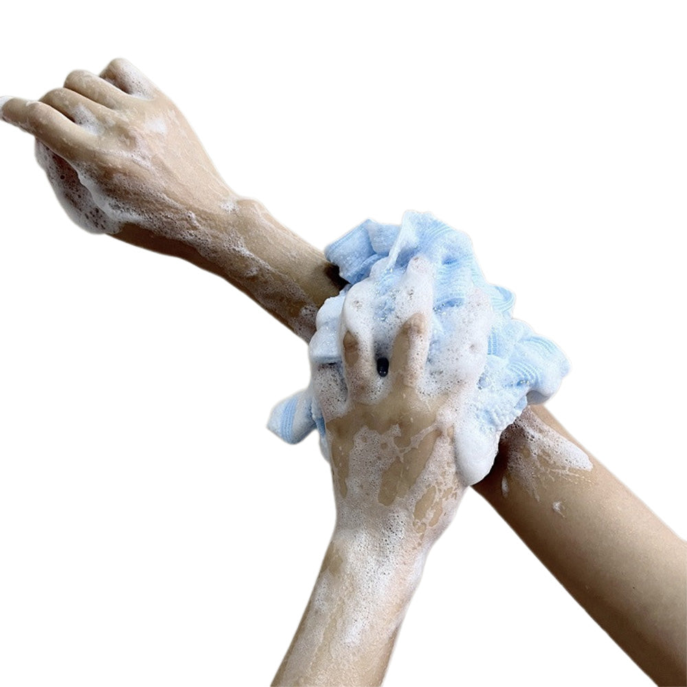 2 PCS Extra Long Exfoliating Back Scrubber Adult Bath Washcloth for Smooth Skin Blue