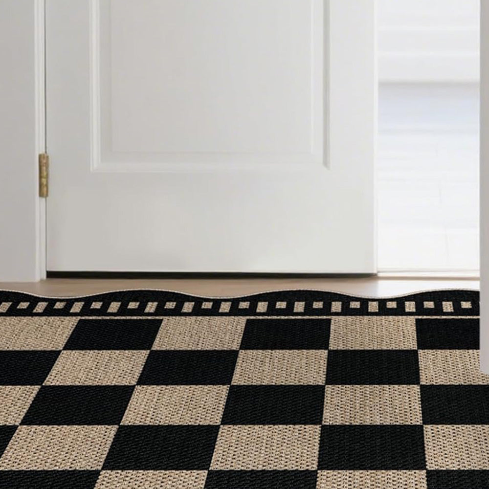 Vintage Low Pile Rug Non Slip Washable Mat for Living Room Bedroom-Style2