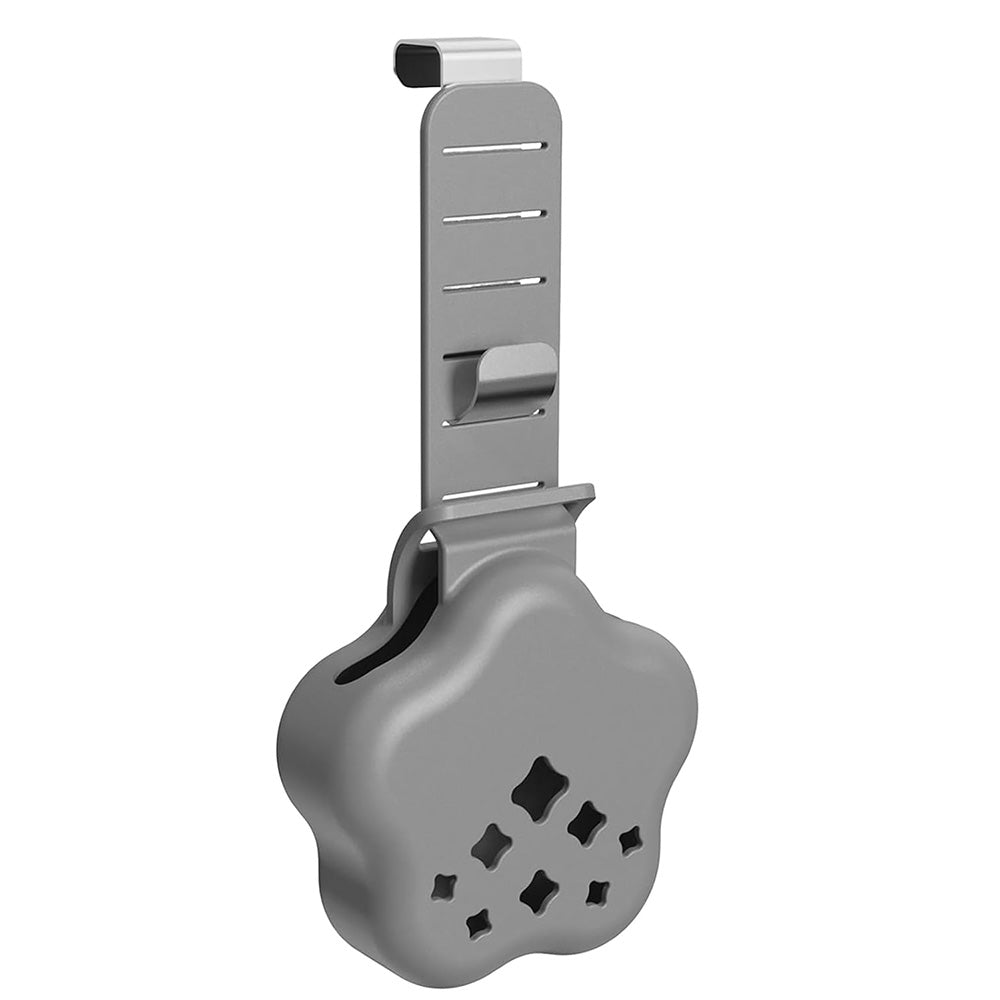 Silicone Metal Toilet Tank Cleaning Tablet Hanging Holder - Grey