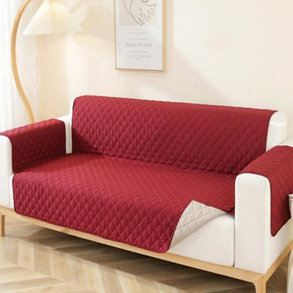 Reversible Sofa Cover Water Resistant Sofa Protector Slipcover Couch Cover Red