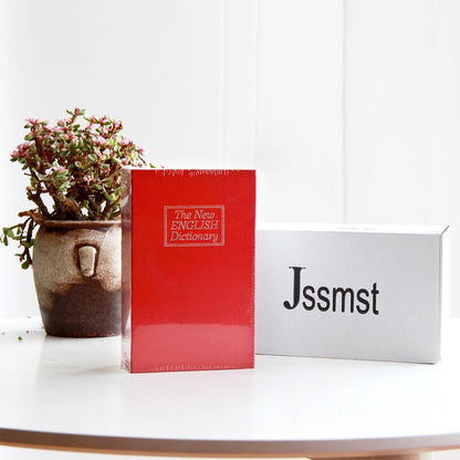 Fake Book Safe with Combination Lock Book Safe Lock Box for Cash Jewellery-Red