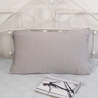Pillowcase and Pillow Towel Set Cooling Pillow Covering Decorative Cushion Cover Set Grey
