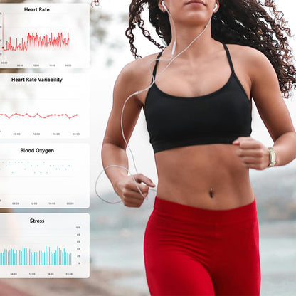 Screenless Fitness Tracker with 2 Straps Waterproof Smart Watch - Gold