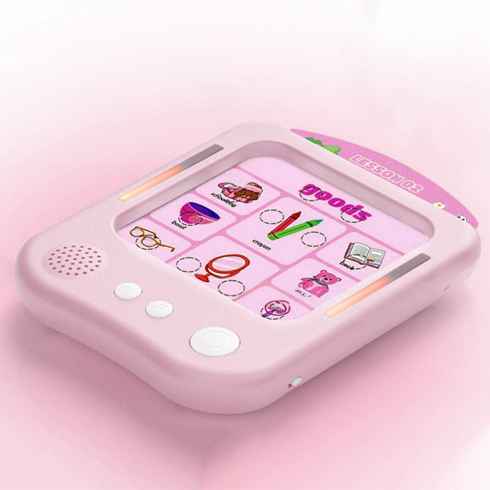 Card Insertion Learning Tablet Educational Toy-Pink