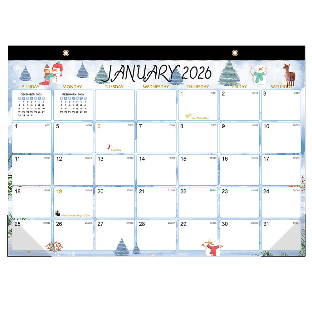 18-Month Desk Calendar (Jan 2026 ¨C June 2027) with Corner Protectors for Office Style 3