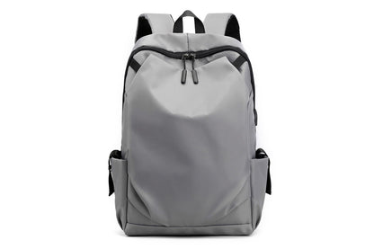 Business Laptop Backpack Anti-Theft USB Charging Port External Headphone Jack for Mens Womens -Grey