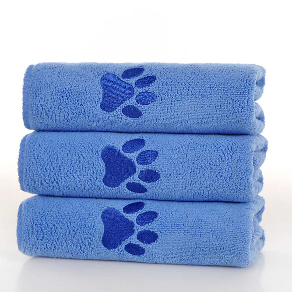 Microfiber Dog Drying Towel Absorbent -Blue