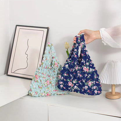 2Piece Pineapple Bubble Shopping Bag-Pink and Blue