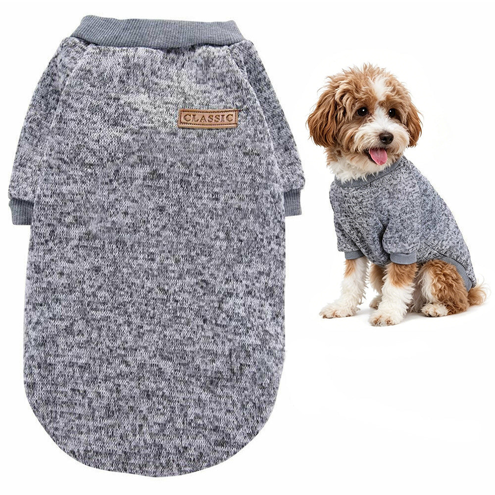Dog Sweatshirt Pullover for Dogs Cats-Grey