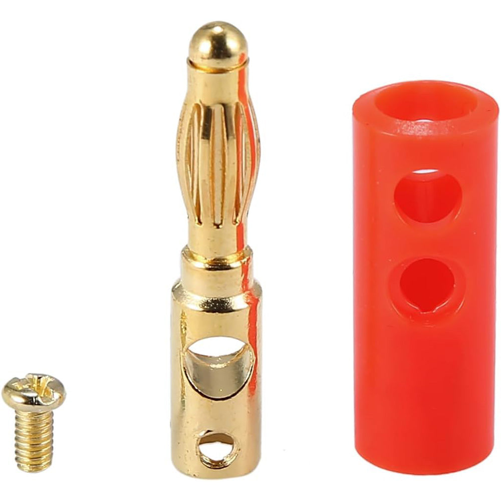 40 PCS Banana Plug Set 0.4cm Speaker Connectors-Red