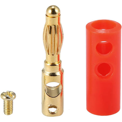40 PCS Banana Plug Set 0.4cm Speaker Connectors-Red