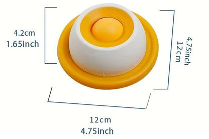 Dog Licking Bowl Slow Feeder Bowls - Yellow