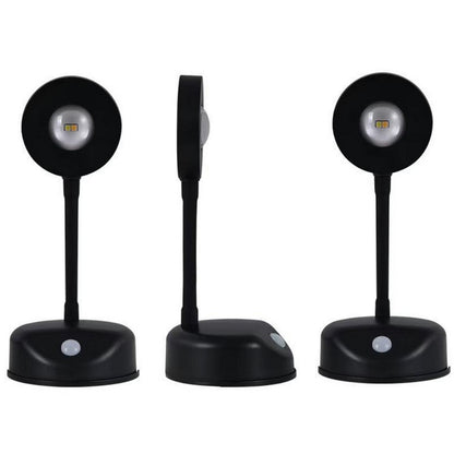 3Pcs Wireless Picture Lights and Mini Accent Spotlights LED Wall Sconce for Art Display-Black