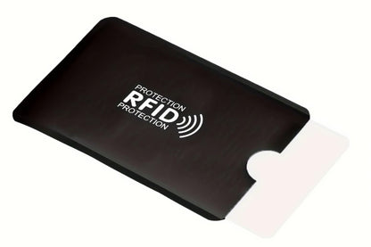 30 PCS Slim RFID Blocking Card Sleeves Credit ID Protector Wallet Shield-Black