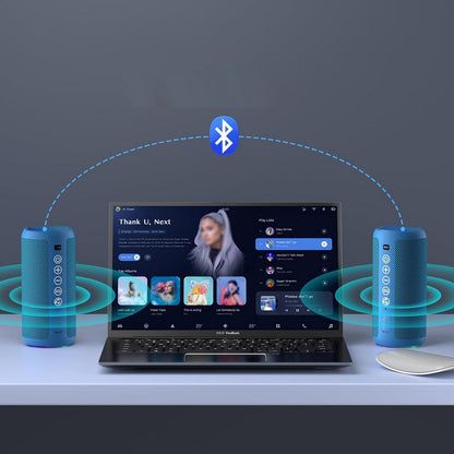 Portable Bluetooth Speaker IPX7 Waterproof Wireless Speaker for Birthday Party-blue