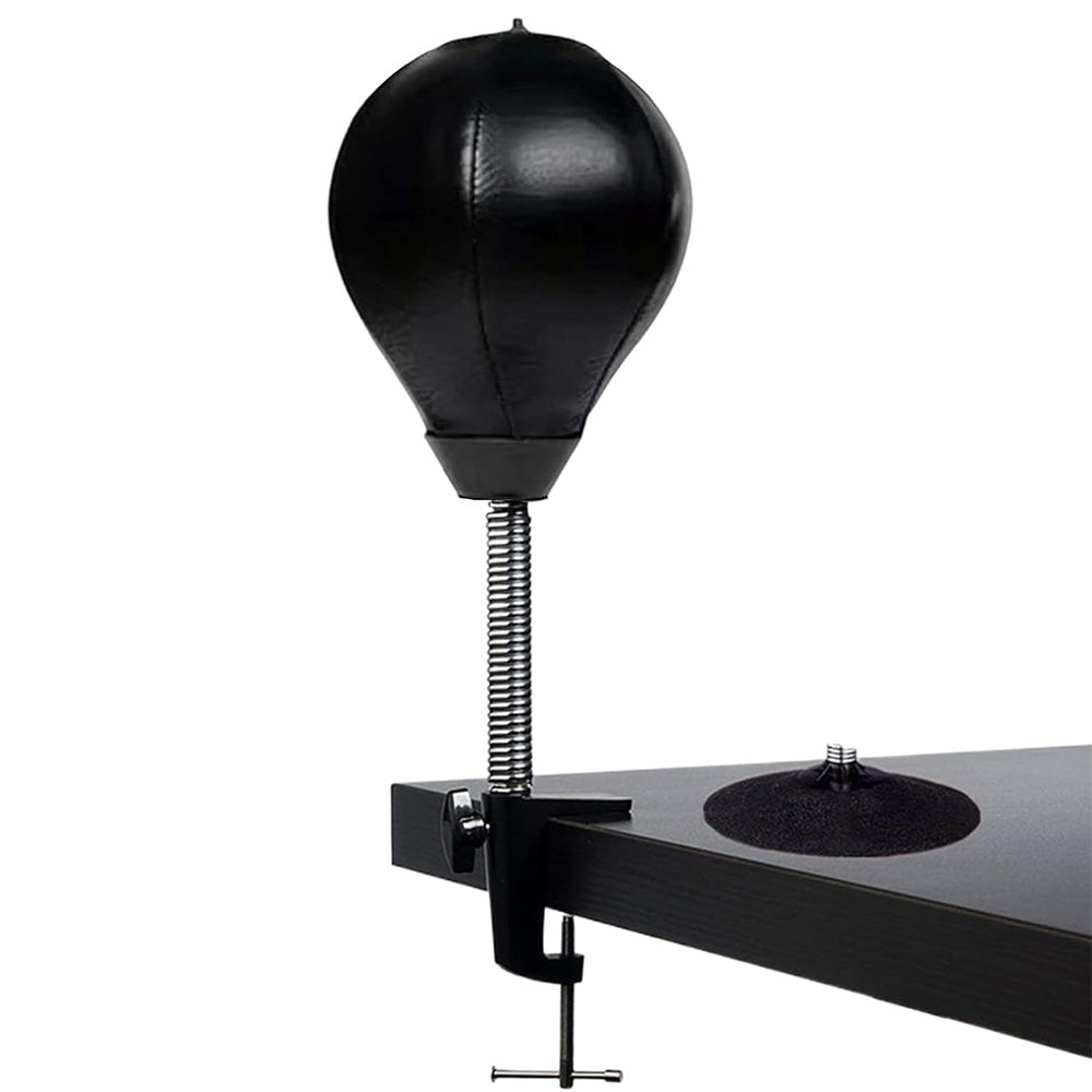 Desktop Punching Speed Ball with Clamp and Suction Cup-Black
