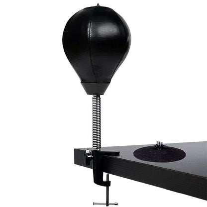Desktop Punching Speed Ball with Clamp and Suction Cup-Black