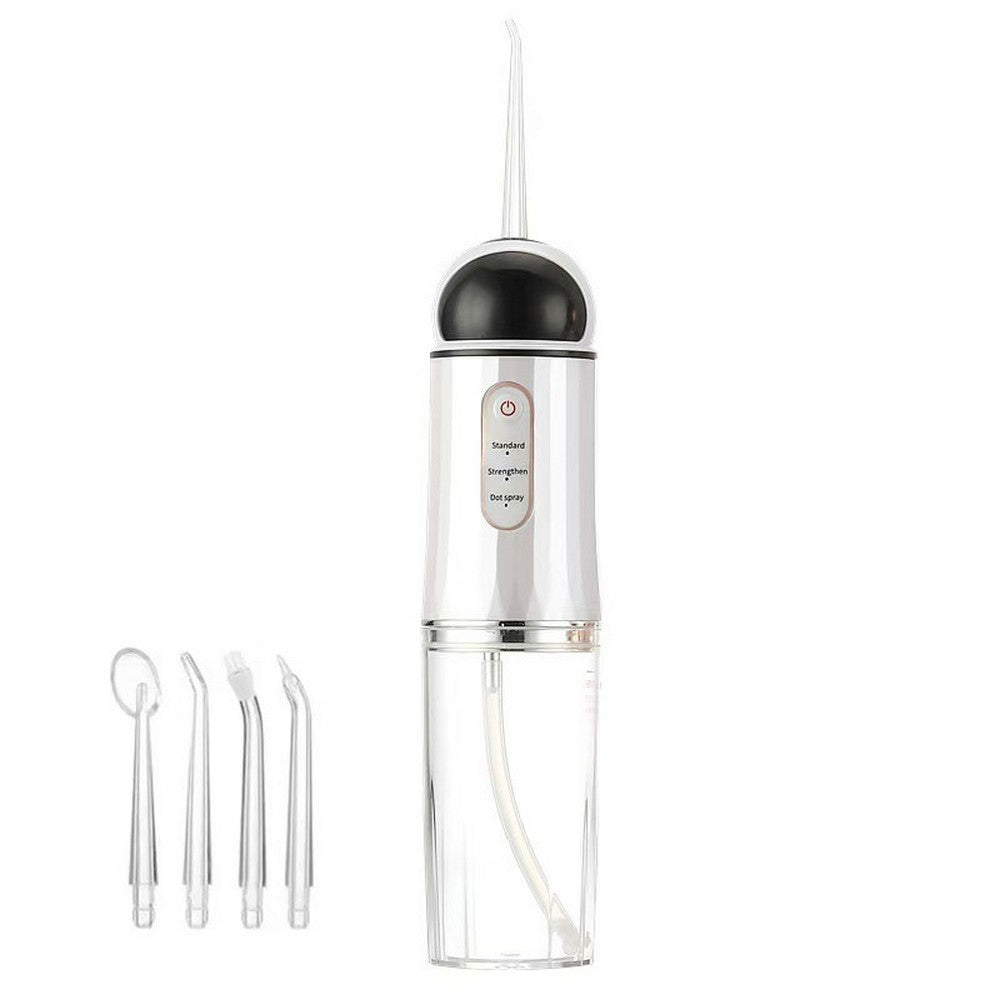 Electric Water Flosser for teeth with 4 Jet Tips Portable Floss Irrigation Cleaner-Black