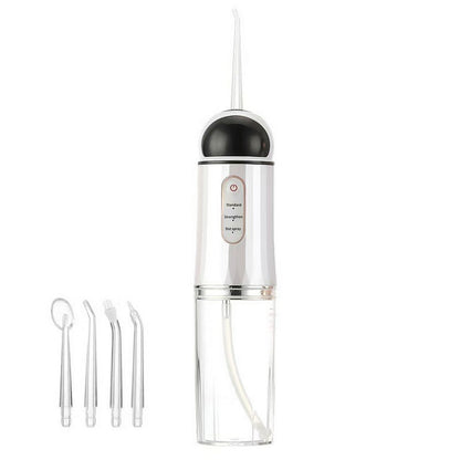 Electric Water Flosser for teeth with 4 Jet Tips Portable Floss Irrigation Cleaner-Black