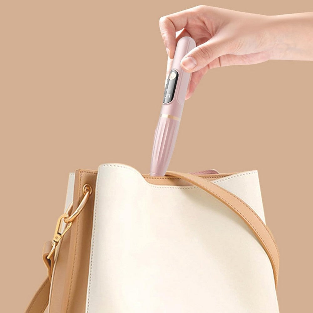 Portable Electric Nail Drill Nail File Kit for Pedicure and Polishing-rose gold
