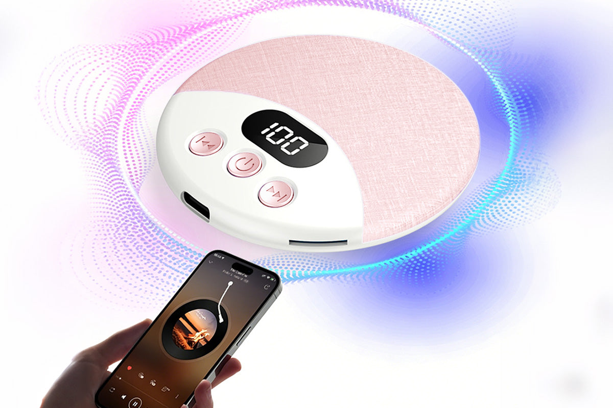 Display Under Pillow Bluetooth Sleep Speaker - Pink