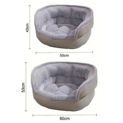 Soft Dog Bed for Indoor Anti Slip Pet Bed -Grey