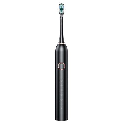 6-Mode Electric Toothbrush with 10 Brush Heads Rechargeable  Toothbrush Set for Home Travel Black