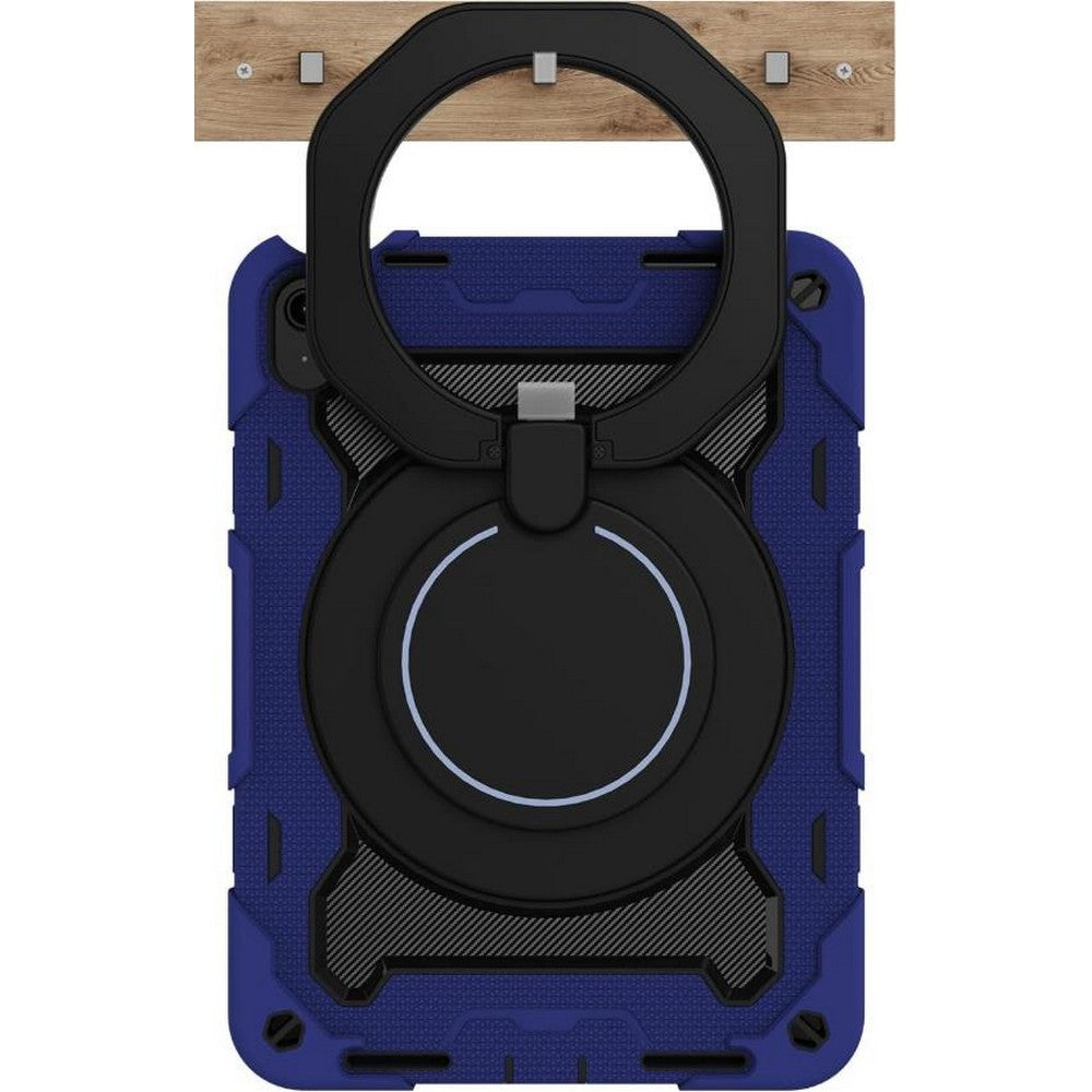 Shockproof Rugged Protective Case with Pencil Holder for iPad Air 6 Pro 11-Navy