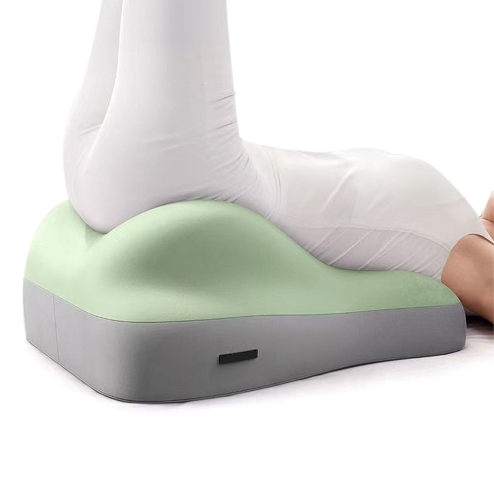 Ergonomic Memory Foam Reclining Pillow Prone Reading Cushion for Bed and Sofa-Green
