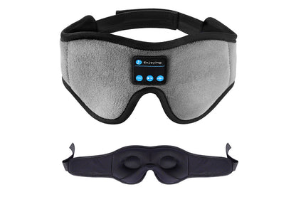Bluetooth Sleep Headphones Wireless 3D Sleep Mask Bluetooth 5.0 Music Eye Mask with Ultra-Thin Stereo Speaker-Grey