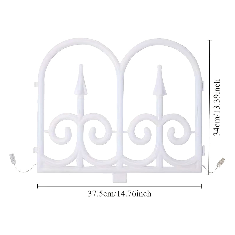 8 Pack European Arch Solar Light IP65 Solar Garden Fence Light - Colorful