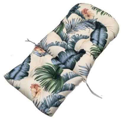 High Back Rocking Chair Cushion Water Resistant Outdoor Seat Pad-Mixed