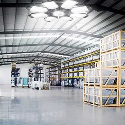 Foldable 8-Panel Garage Ceiling Light for Shop Workshop Warehouse