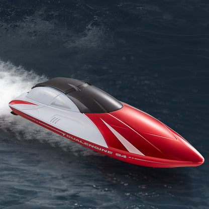 2.4GHz RC Speed Boat Toy â€?Remote Control Racing Yacht for Pools & Lakes Red