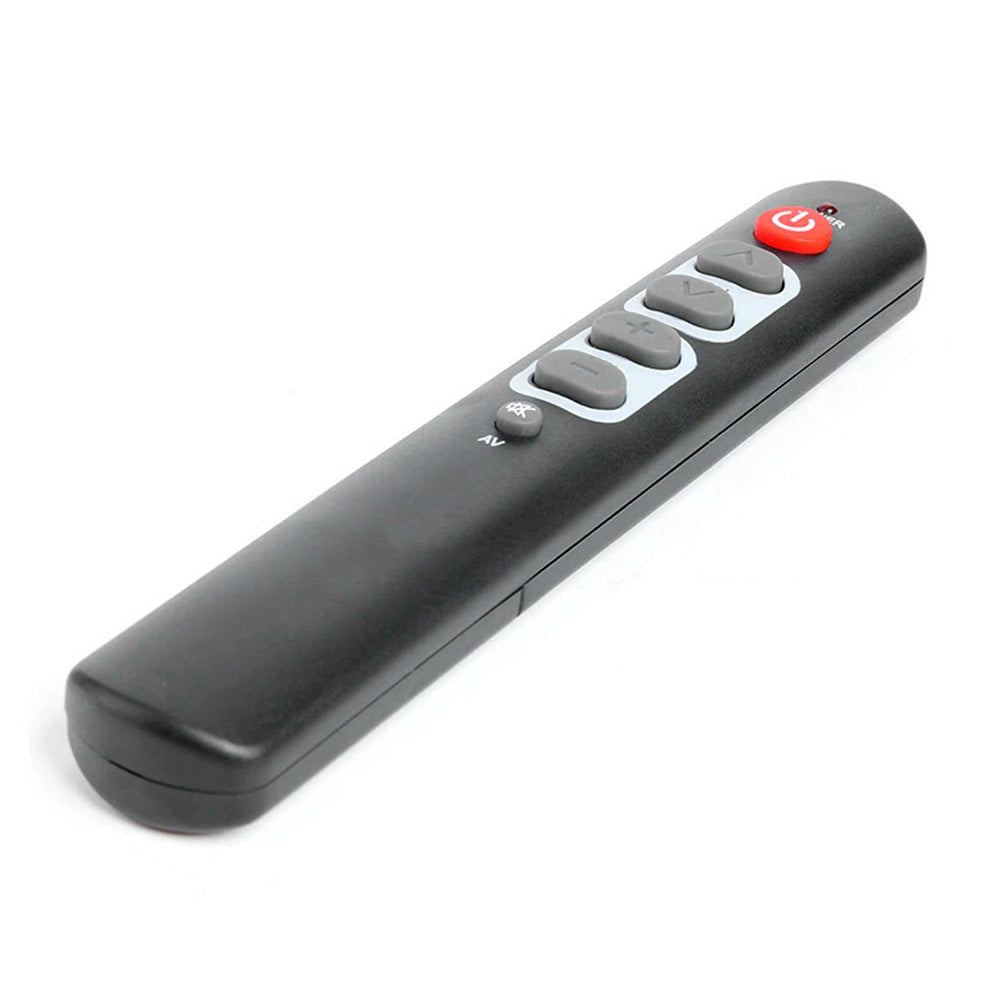 Universal Learning Remote Control for TV Soundbar Elderly Large Button 6 Key Simple-grey