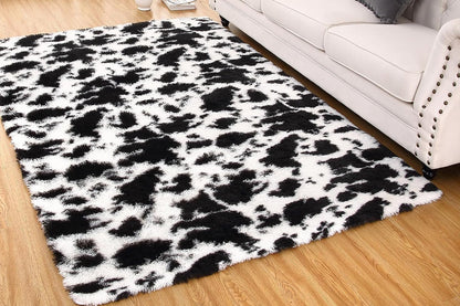 Plush Area Rug Soft Fluffy Carpet - White