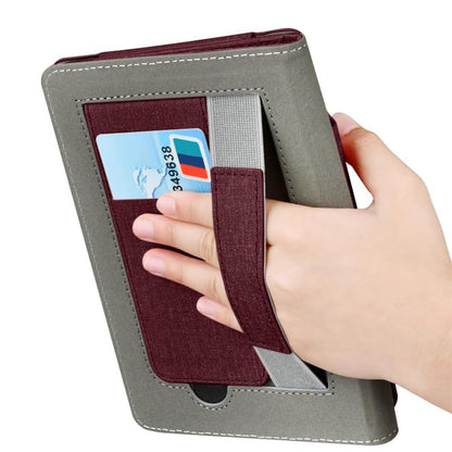 Protective Case with Stand for Kindle Paperwhite 12th Gen 2024 7 Inch-Wine Red