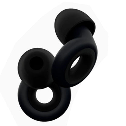 Pair of Ear Plugs with 3 Pairs of Ear Tips for Noise Cancelling Ear Protection EarPlugs for Sleep Work Study Black